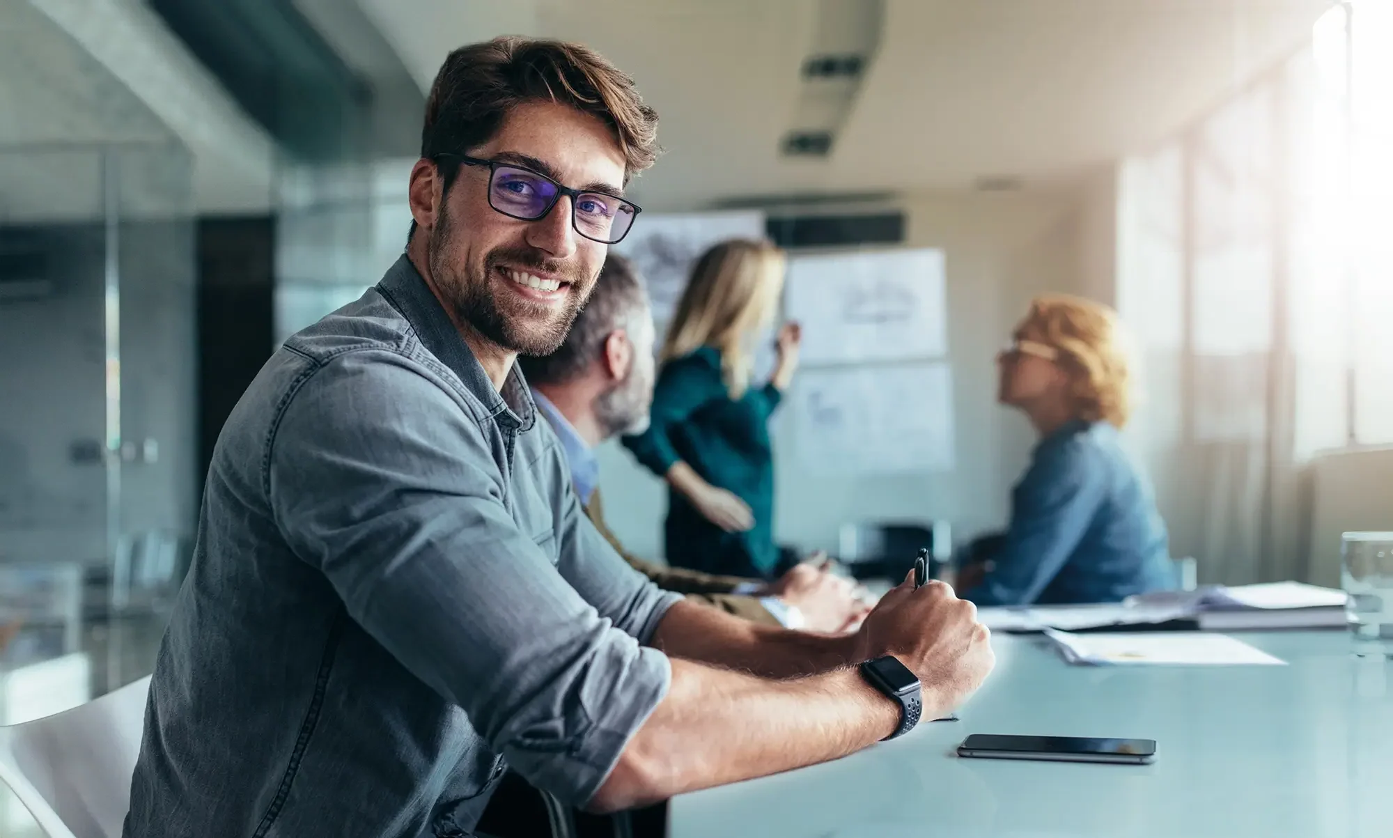 jobactive Person im Meeting